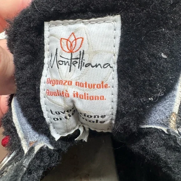 Montelliana Black Shearling Boots - Picture 5 of 8